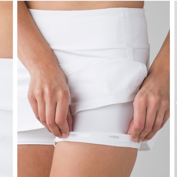 Lululemon White Pace Rival Skirt - Picture 5 of 12